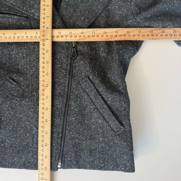 Lauren Ralph Lauren 2P Black & White Tweed Business Casual Moto Jacket — EUC - Picture 13 of 14